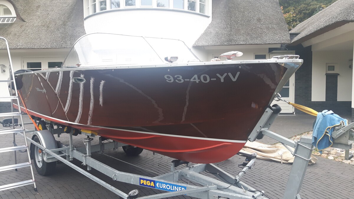 Pedrazzini Cavallino 570 1971 – houten speedboot met Volvo Penta - Foto 3