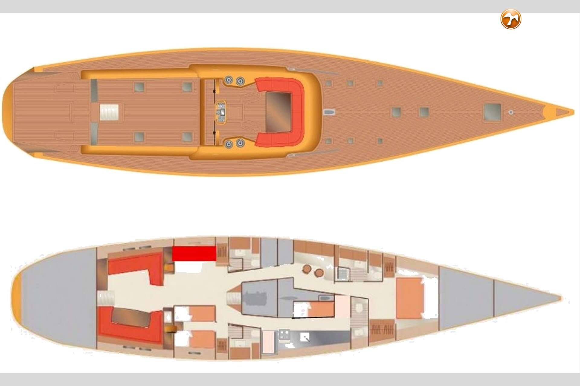 Wally 88 2001 – carbon raceboot-DNA met cruisegemak - Foto 25
