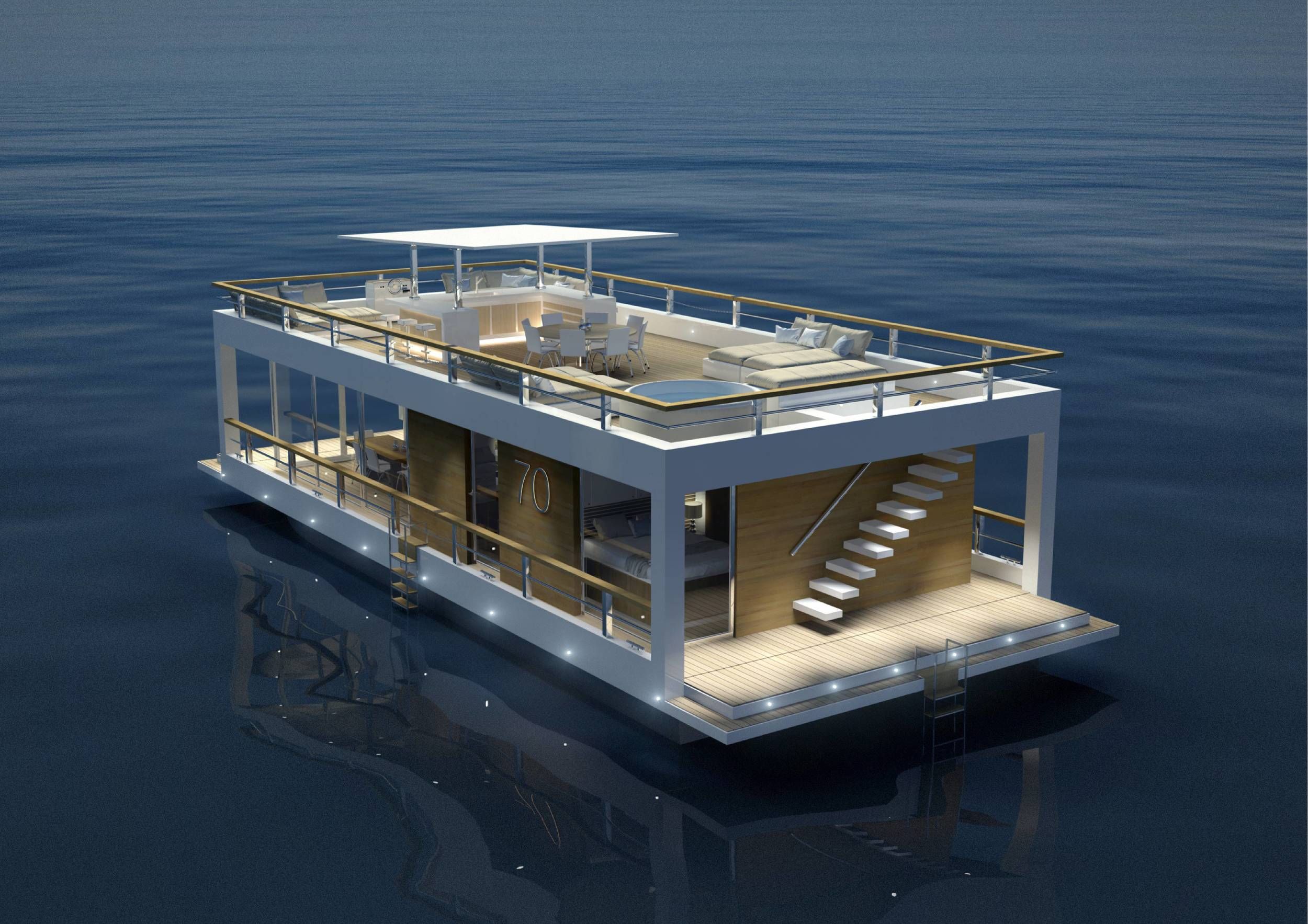 Houseboat The Yacht House 70 2026 – Sailing houseboat nieuwbouw