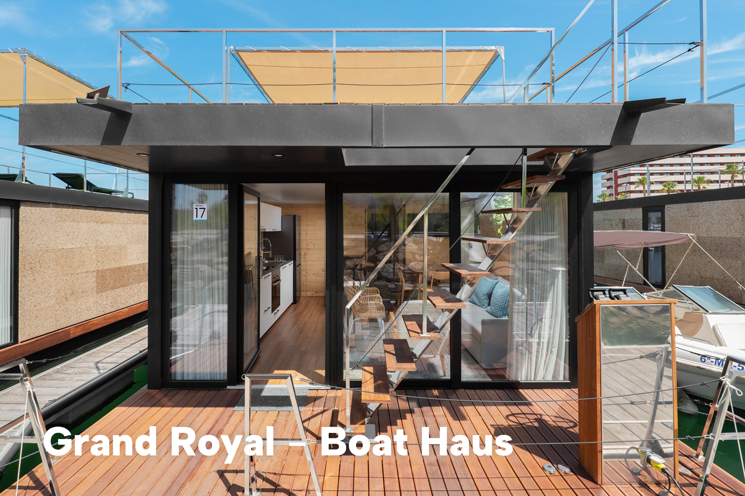 Boat Haus Mediterranean 12X4,5 ROYAL 2023 – Houseboat met investering