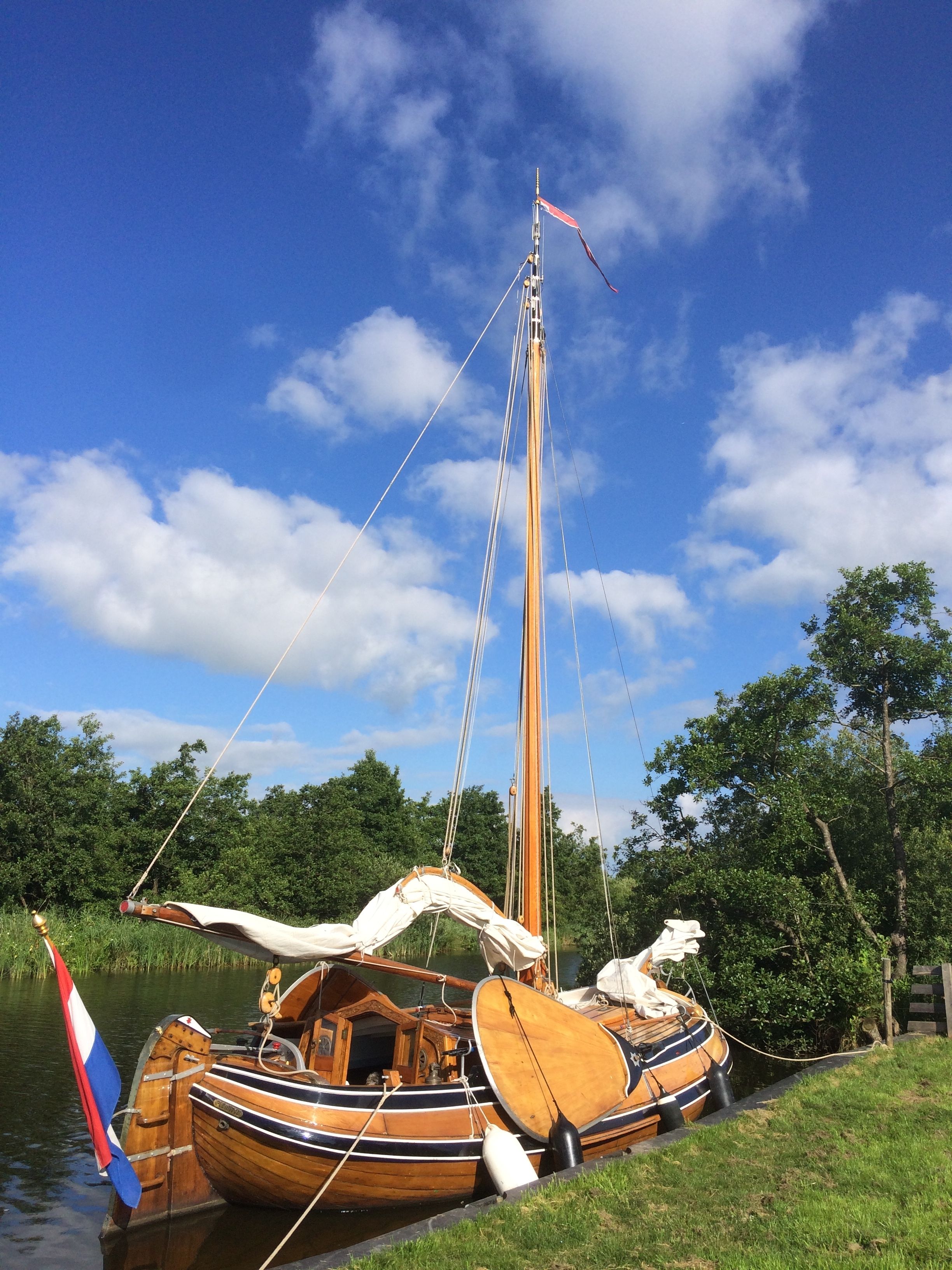 Boeier Lantinga 900 1908 – Authentieke houten zeilboot vaarklaar - Foto 5