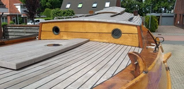 Brandsma Zeeschouw 1972 – authentieke platbodem met zeiltuig - Foto 8