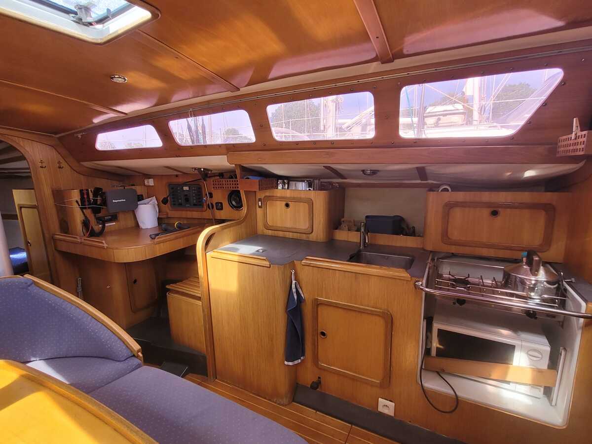Feeling 346 1991 – Sloop met vleugelkiel en recente Volvo - Foto 3