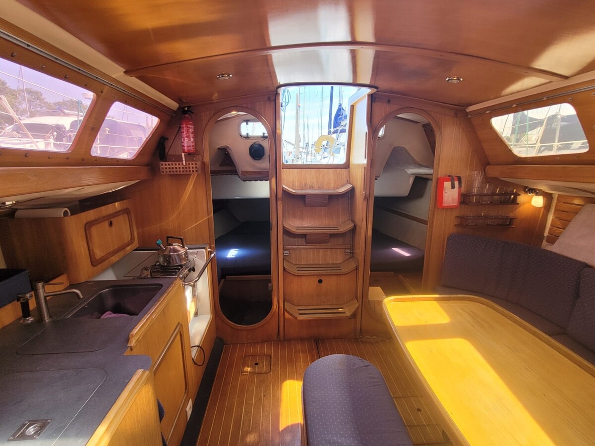Feeling 346 1991 – Sloop met vleugelkiel en recente Volvo - Foto 4