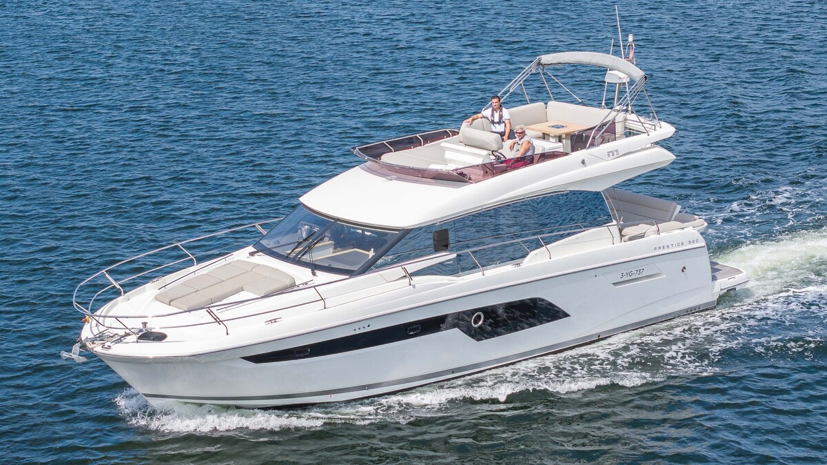 Jeanneau Prestige 520 Fly 2019 – lage motoruren