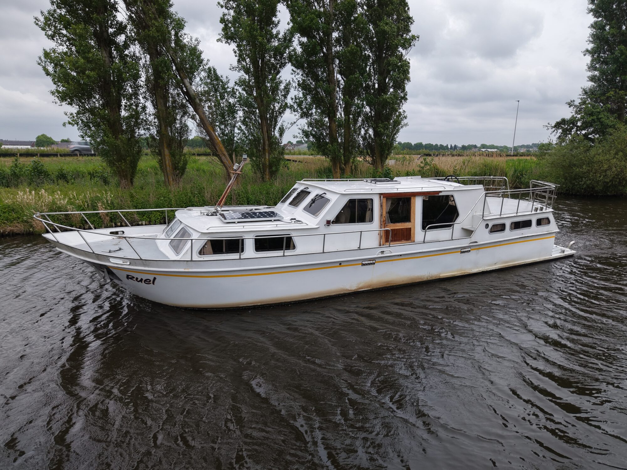 Molenkruiser 13.00 AK Cabrio 1983 – lage doorvaarthoogte 2,25m - Foto 20