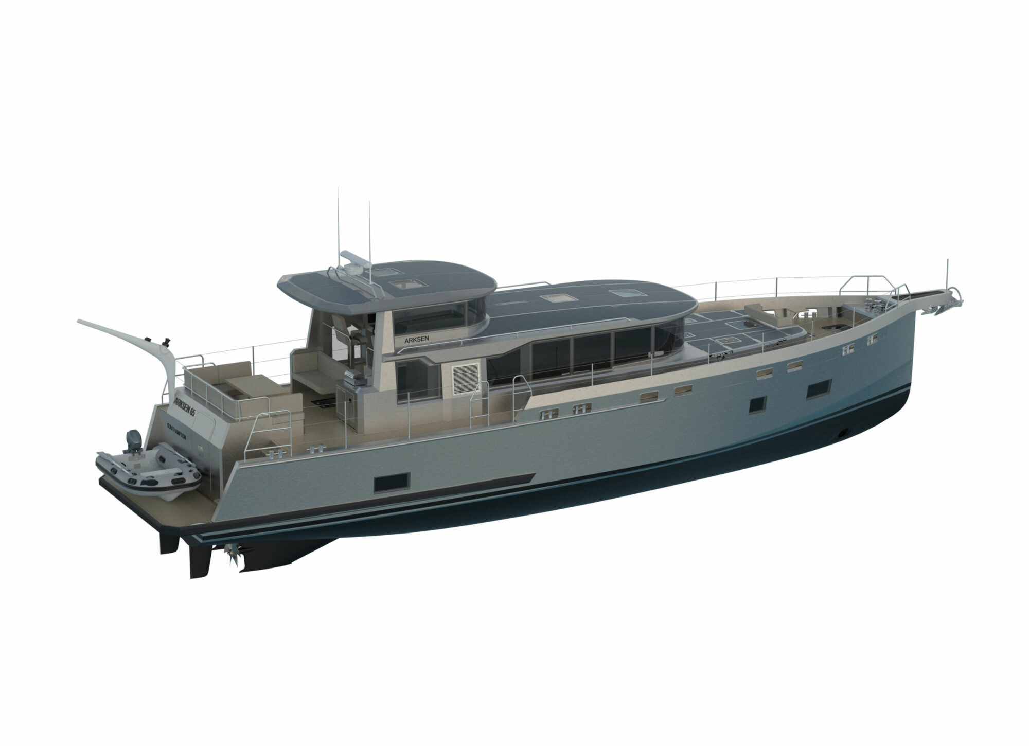 Arksen 65 2025 – aluminium expeditiejacht met 3.700 nm bereik - Foto 15