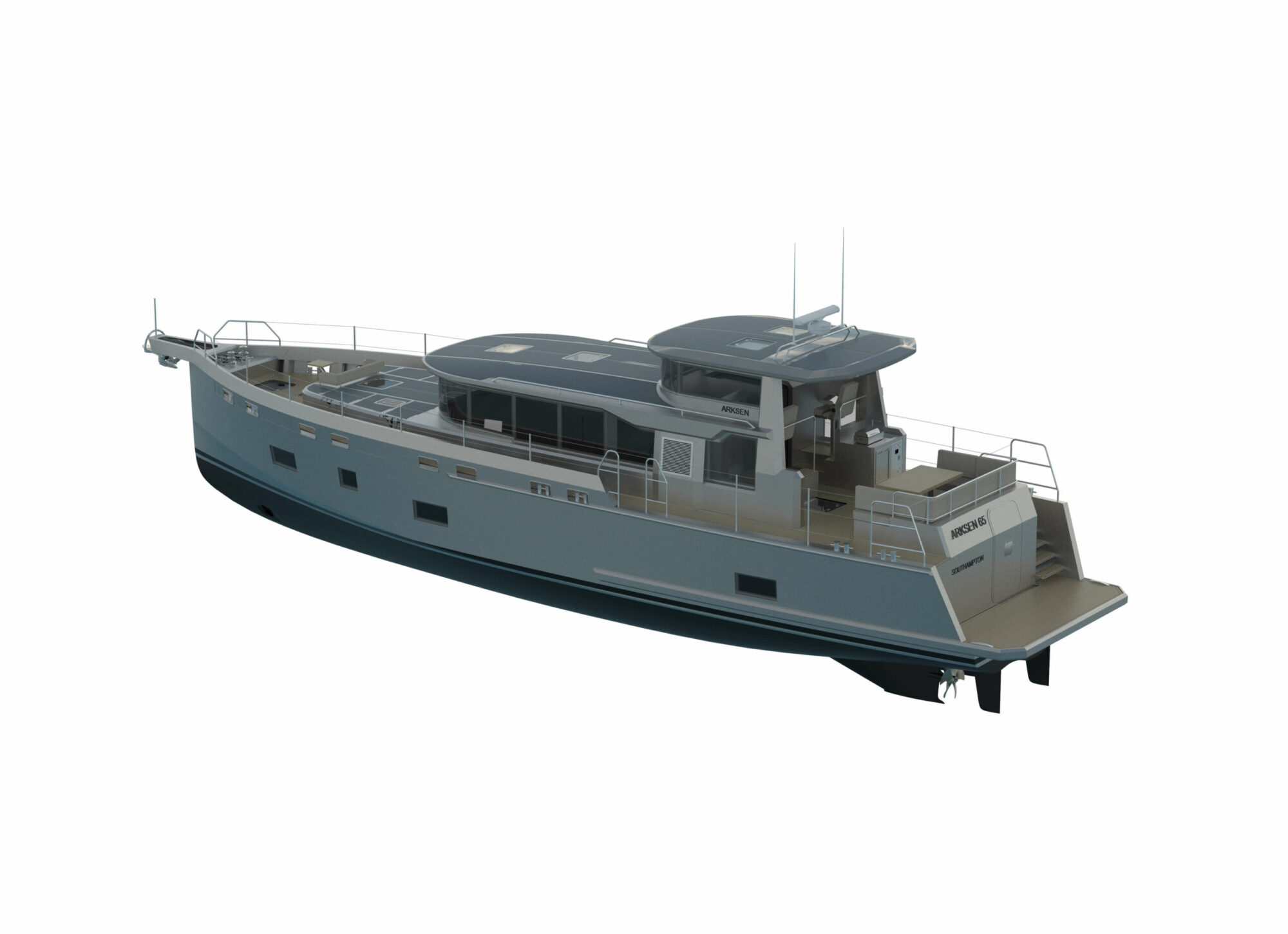 Arksen 65 2025 – aluminium expeditiejacht met 3.700 nm bereik - Foto 16