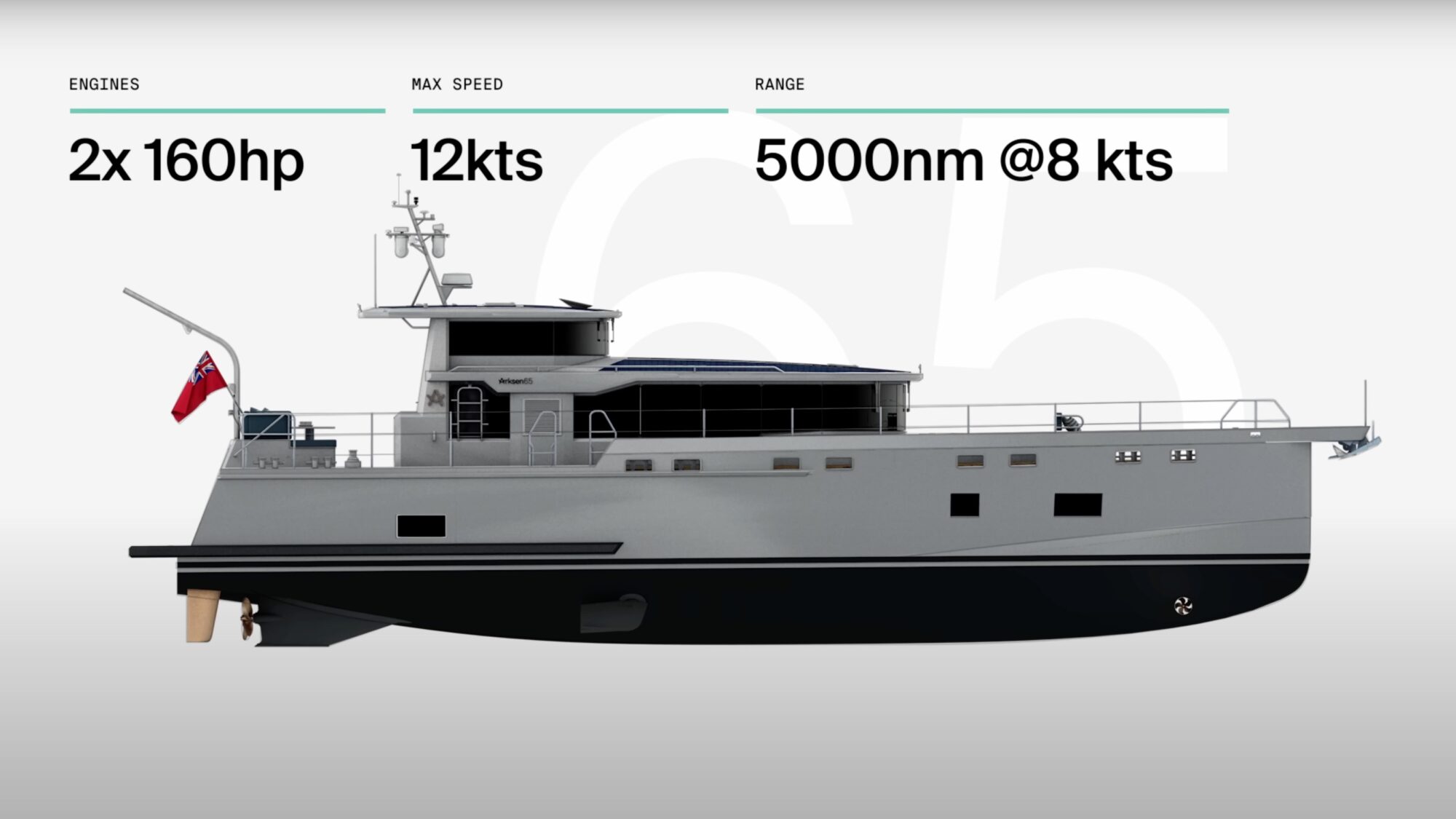 Arksen 65 2025 – aluminium expeditiejacht met 3.700 nm bereik - Foto 7