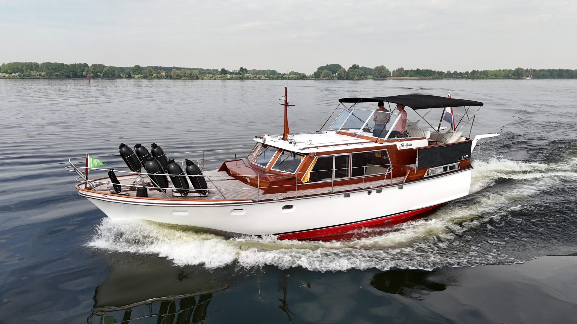 Lowland Rondspant Kruiser 13.00 AK Cabrio 1974 – 2-huts staalsteven - Foto 11