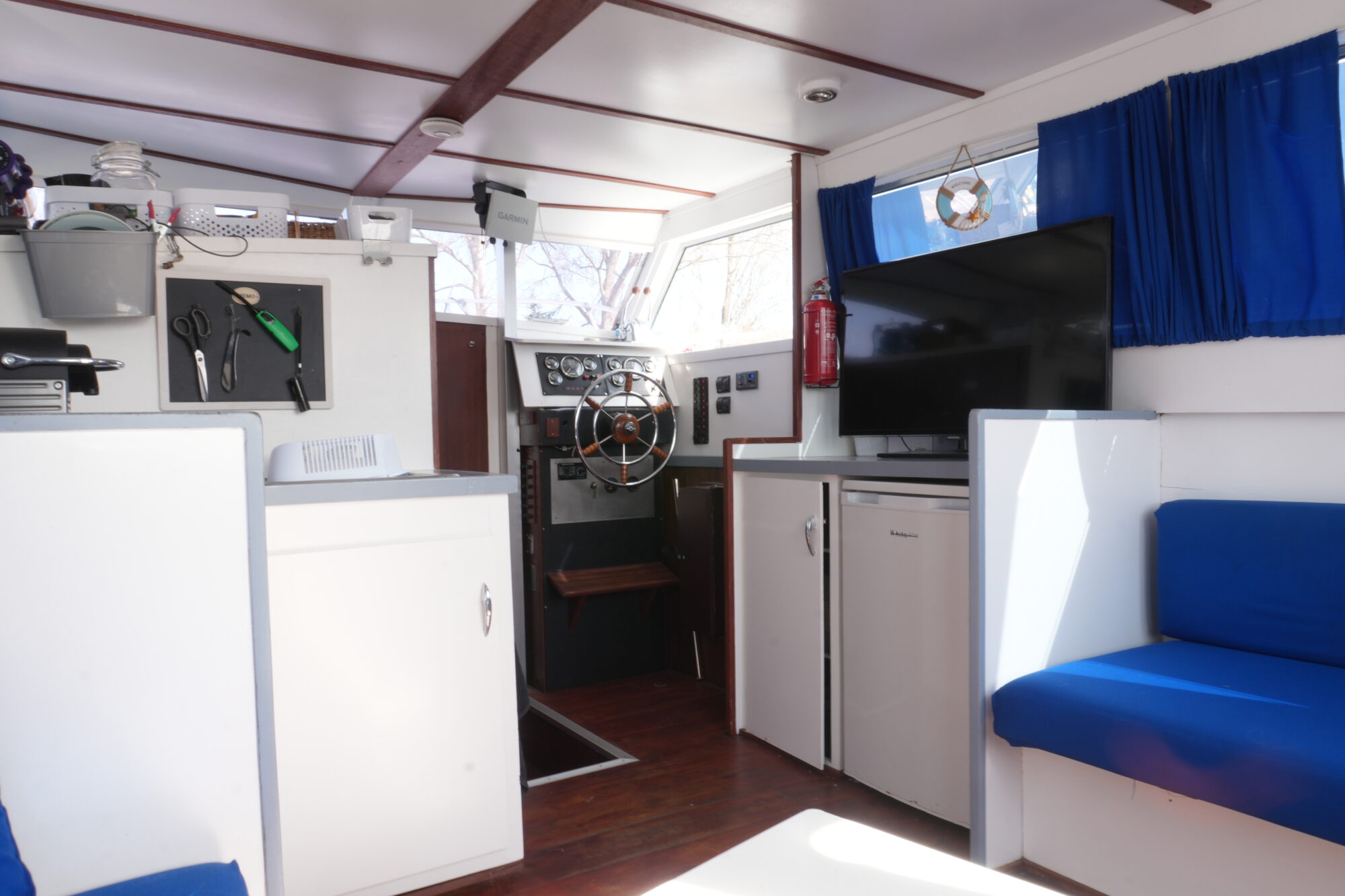 Chris Craft 11.00 Flybridge 1978 – dubbele flybridge-stuurpost - Foto 15