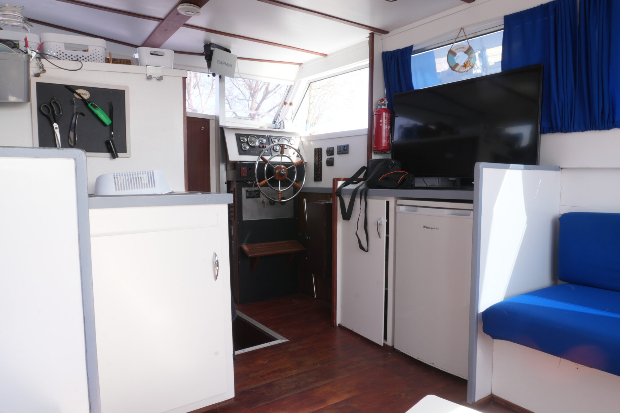 Chris Craft 11.00 Flybridge 1978 – dubbele flybridge-stuurpost - Foto 10