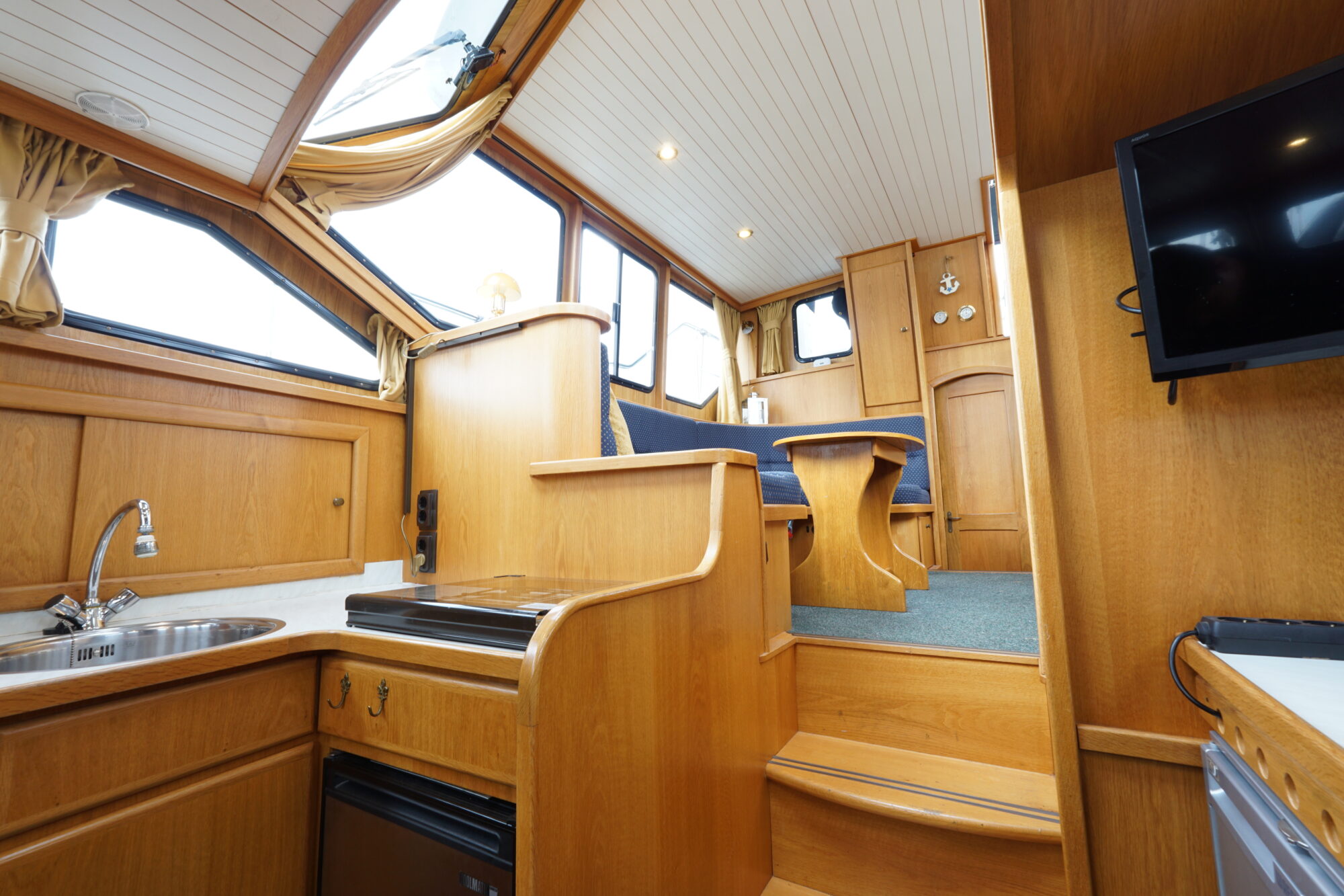 Gruno 35 S Compact 1998 – Stalen verdrongen romp met doorvaarthoogte 2,65 m - Foto 19