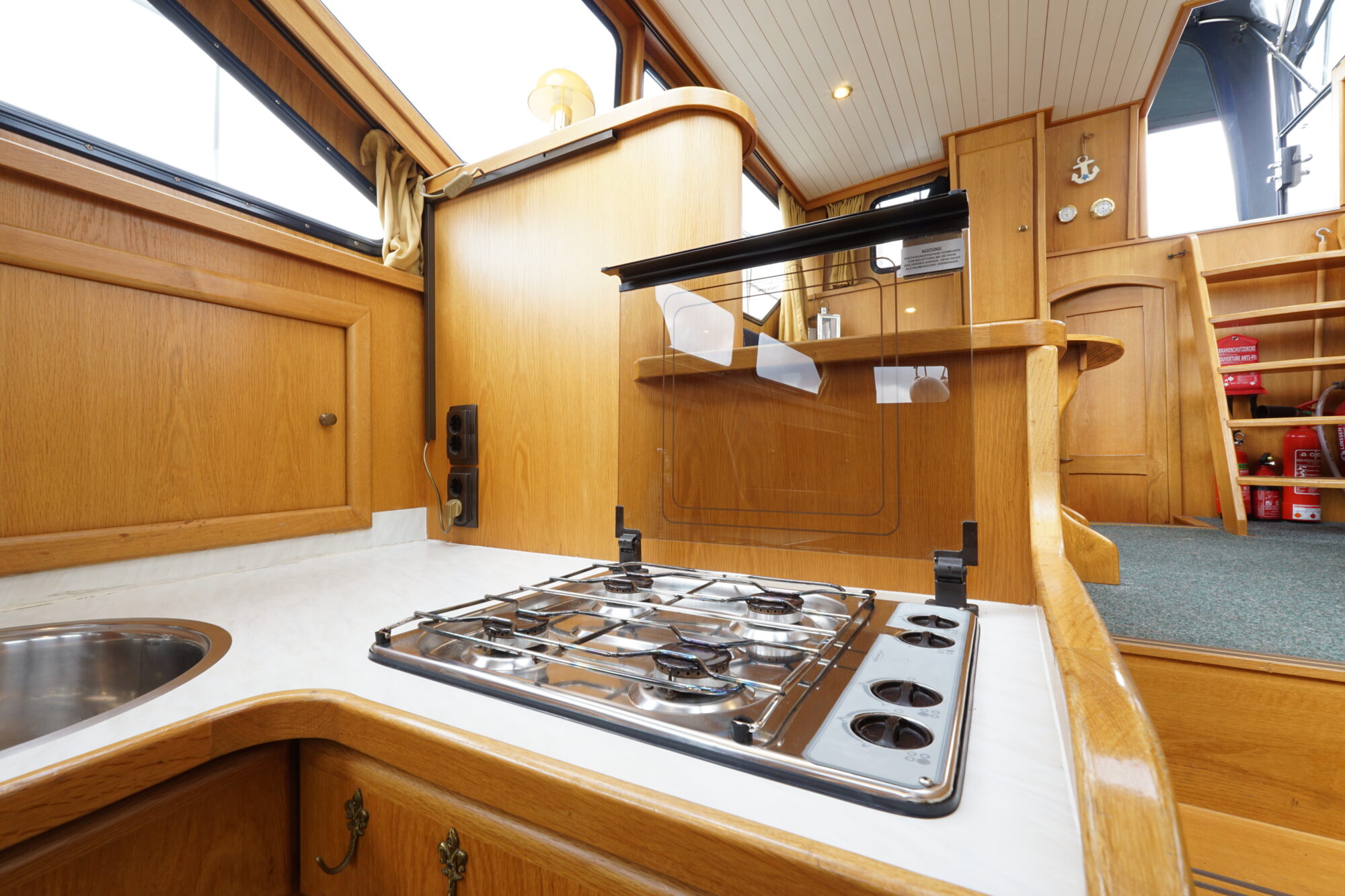 Gruno 35 S Compact 1998 – Stalen verdrongen romp met doorvaarthoogte 2,65 m - Foto 21