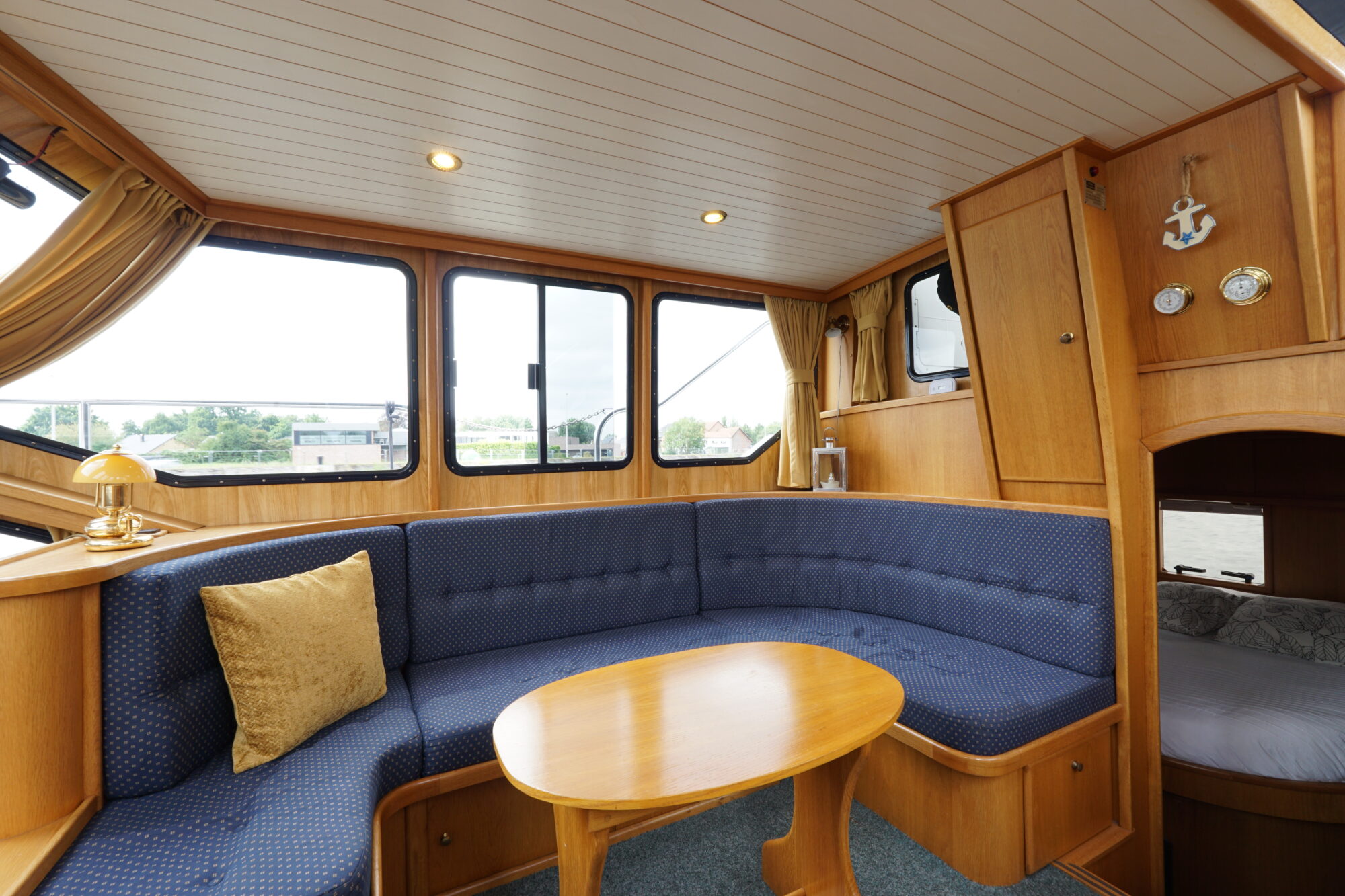 Gruno 35 S Compact 1998 – Stalen verdrongen romp met doorvaarthoogte 2,65 m - Foto 9
