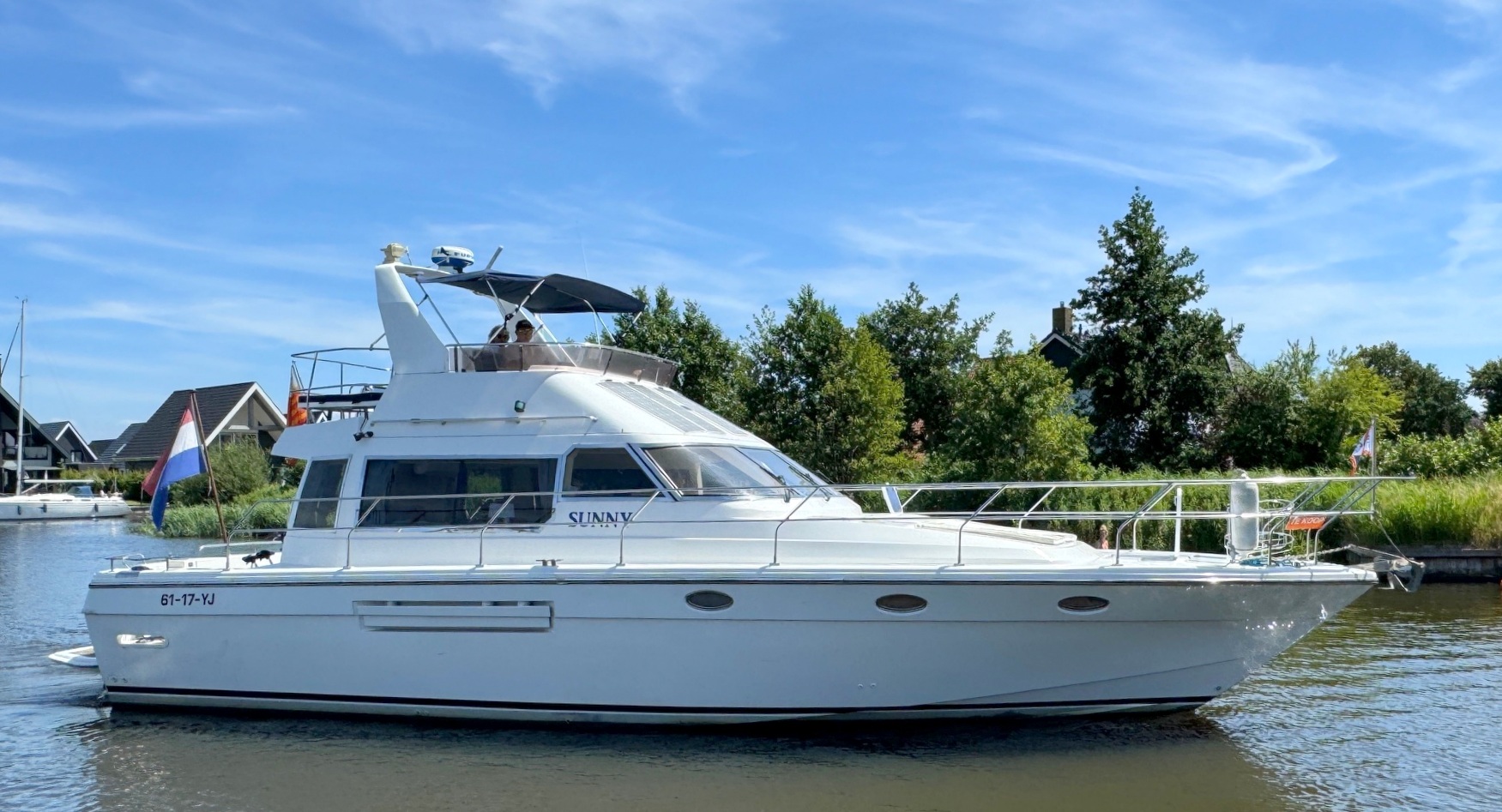 Whitewater Wolfe 46 Flybridge 1990 – Zeewaardig met dubbele besturing - Foto 2