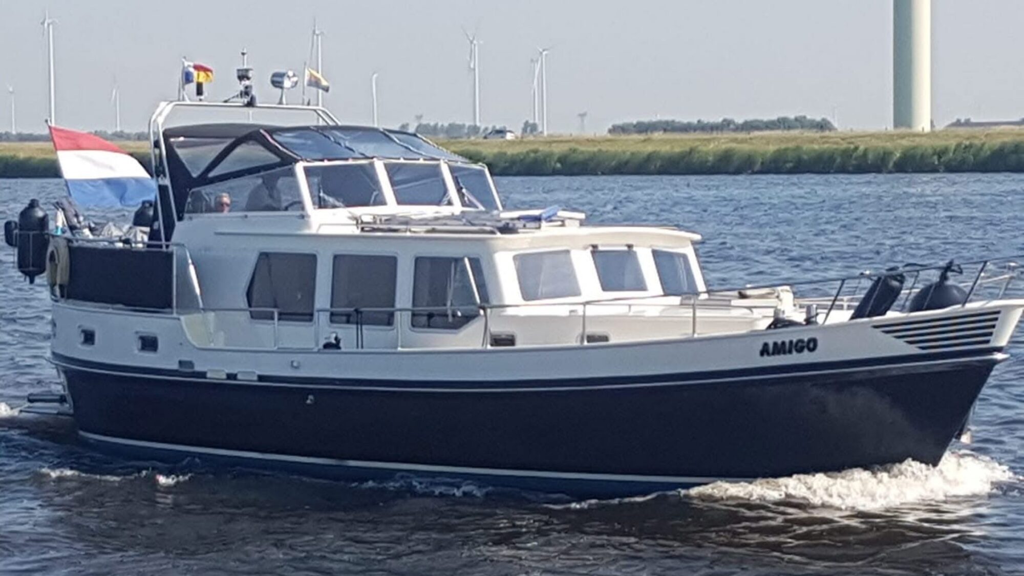 Groeneveld Kotter 13.50 AK Cabrio 1998 – Woonklaar motorjacht