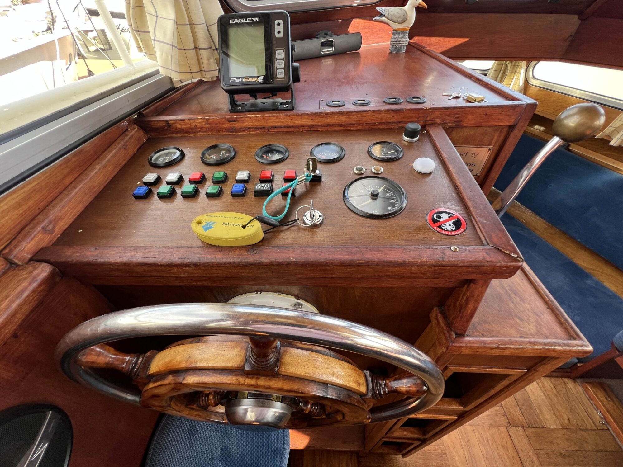 Beachcraft 11.30 AK Cabrio 1979 – Mahonie met boegschroef - Foto 18