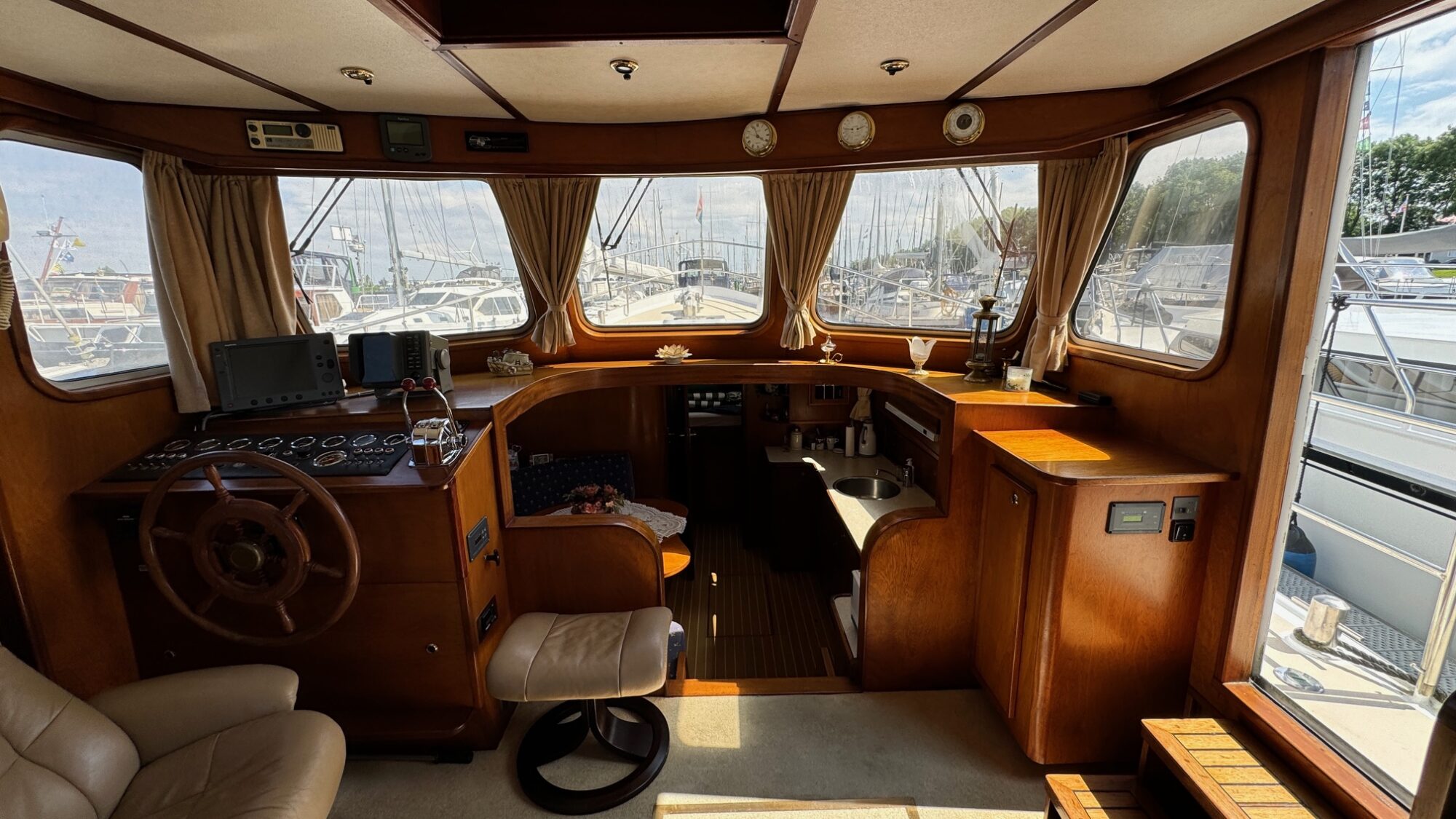 Bruijs Vlet 12.70 AK 1998 – Mahonie interieur, refit 2010 - Foto 17