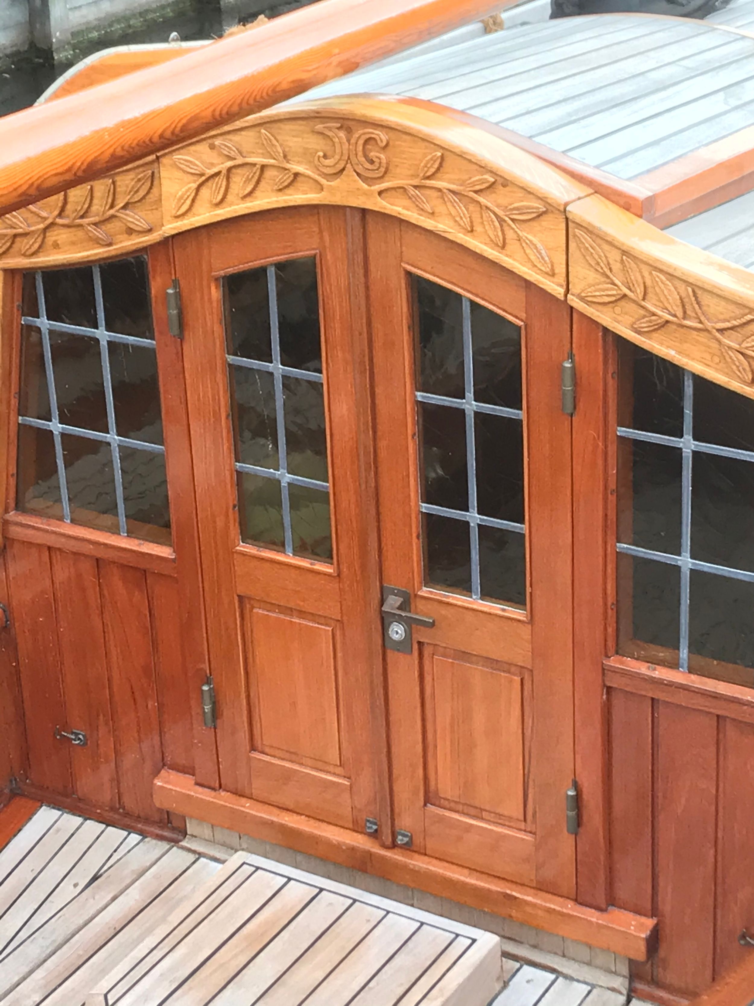 Gipon Grundel 800 1978 – stalen zeilboot met teak en glas-in-lood - Foto 11