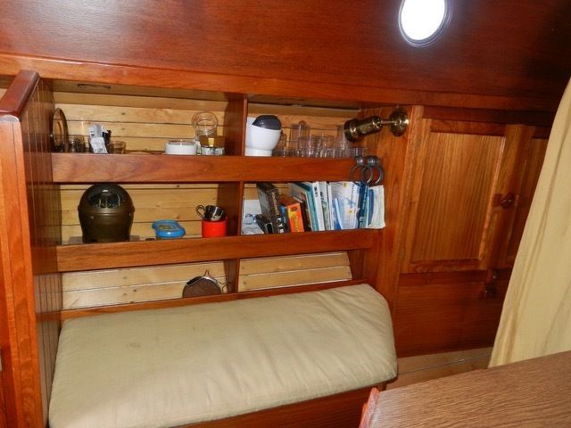 Gipon Grundel 800 1978 – stalen zeilboot met teak en glas-in-lood - Foto 21