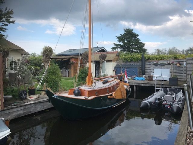 Gipon Grundel 800 1978 – stalen zeilboot met teak en glas-in-lood - Foto 4