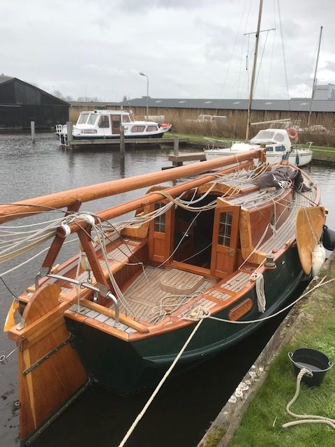 Gipon Grundel 800 1978 – stalen zeilboot met teak en glas-in-lood - Foto 5