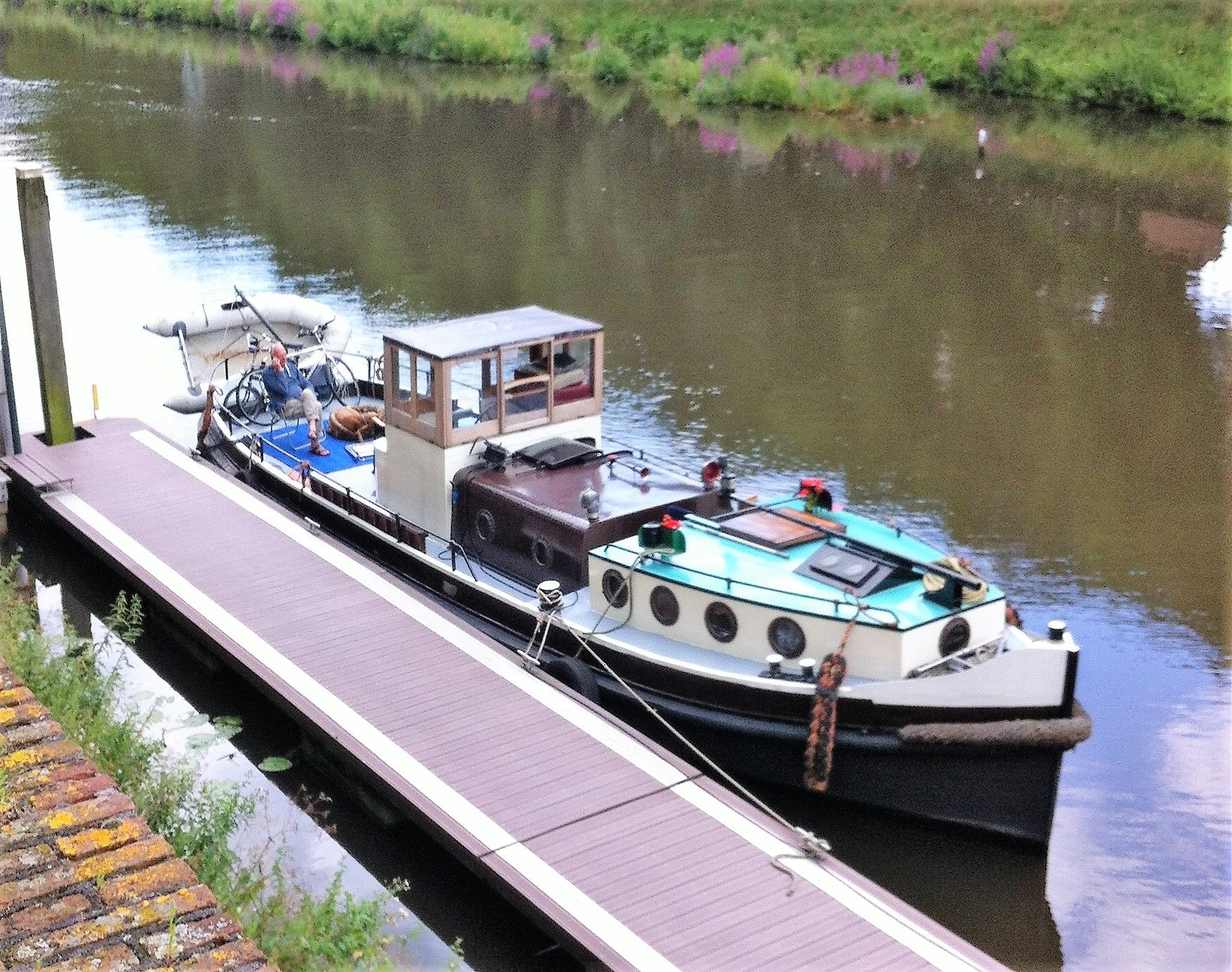 Sleepboot Amsterdammer 1920 – geringe doorvaarthoogte 1,75m - Foto 5