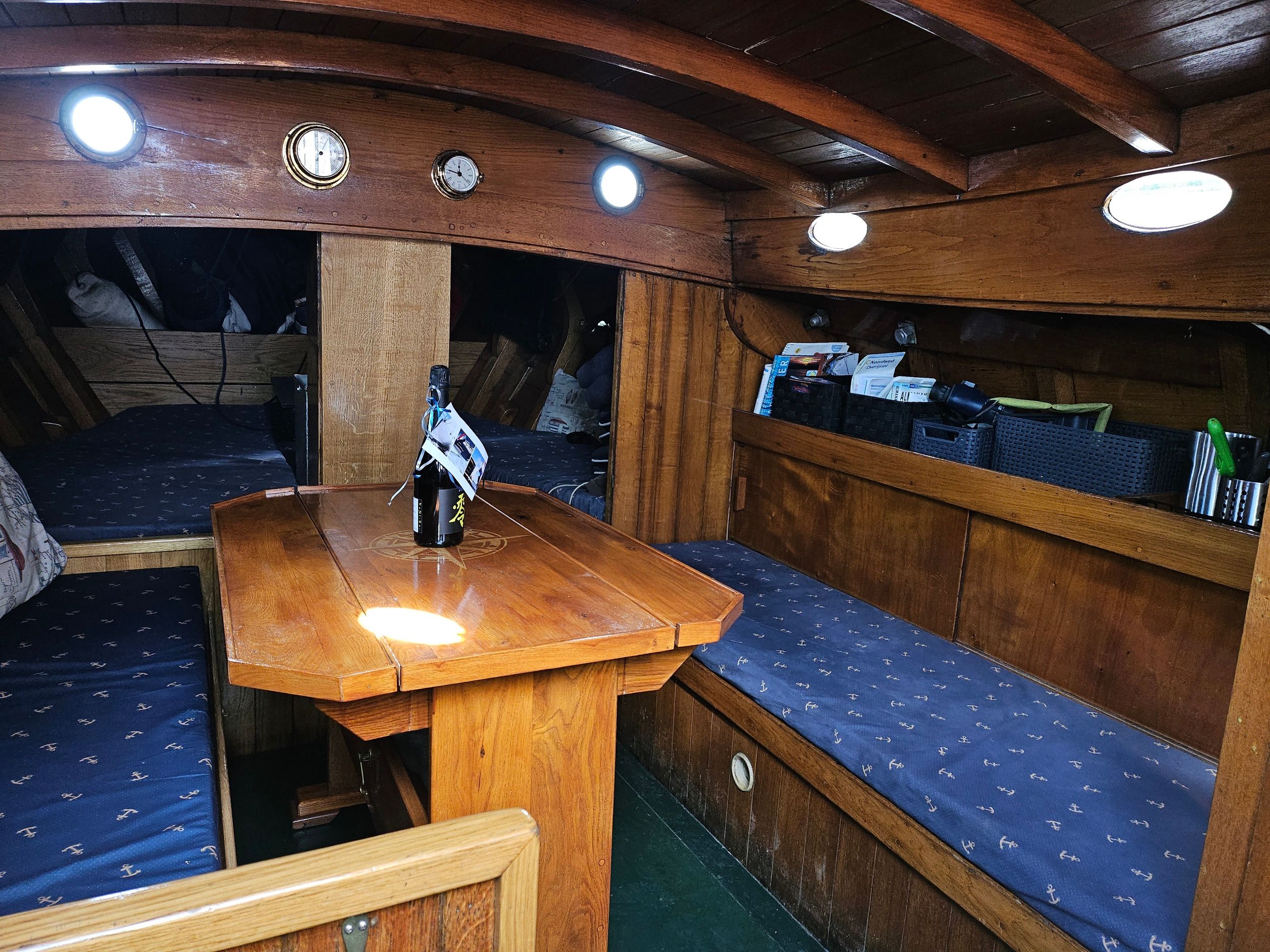 Van Der Meulen Zeeschouw 900 (1974) – houten classic met open vooronder - Foto 12