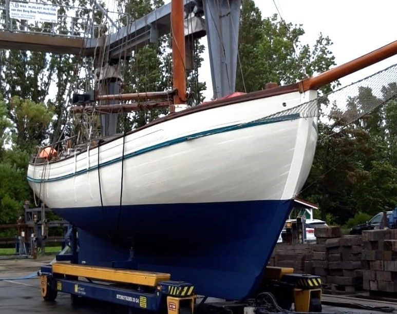 Zeegaand Zeilschip Galjas 1978 – Houten s-spant met achterspiegel - Foto 7