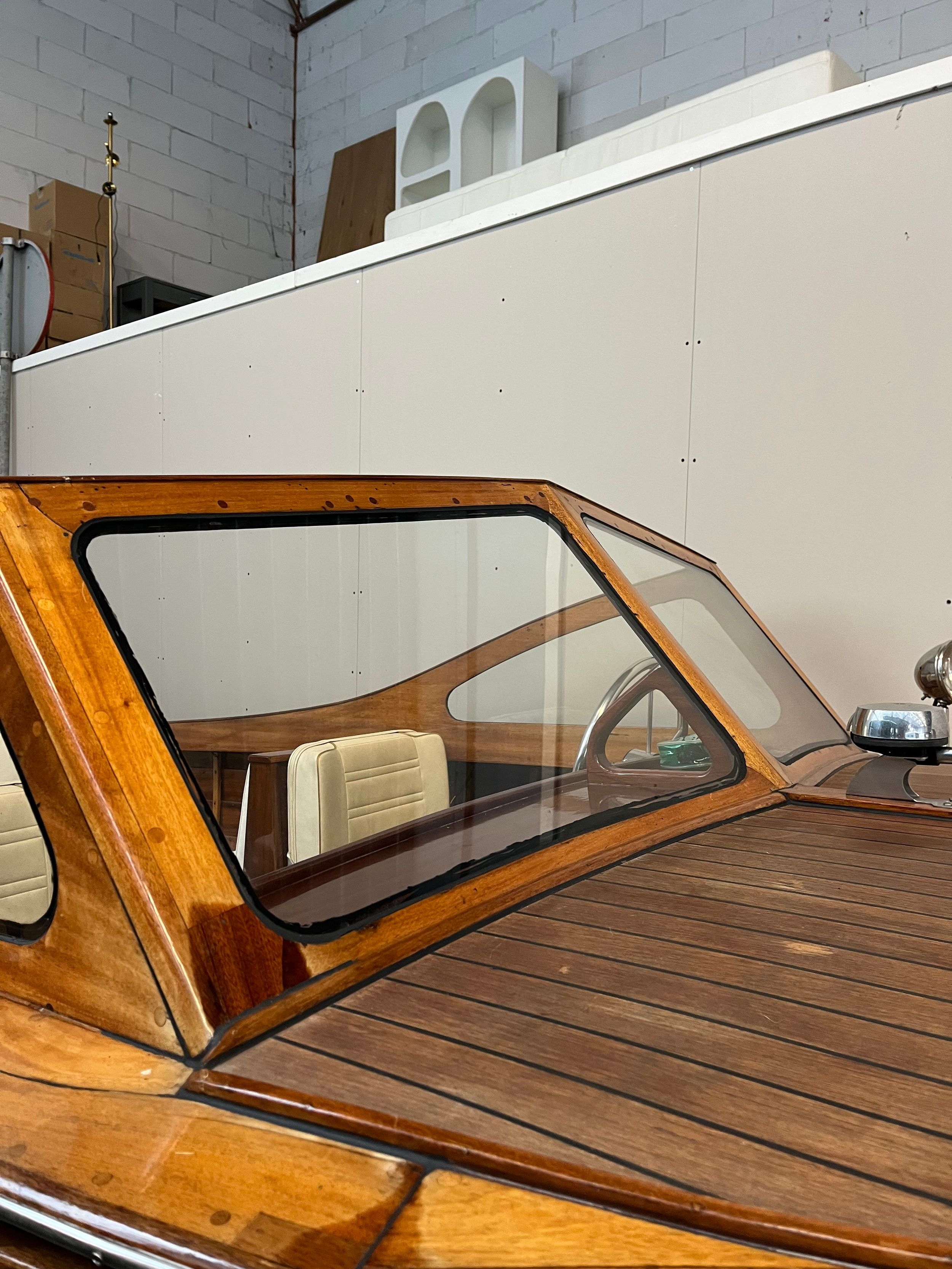 Flying Finn 5.25 1960 – Klassiek houten motorbootje met trailer - Foto 4