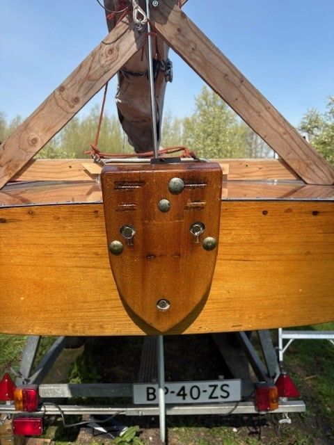 16m² zeilboot 1966 – Klassiek hout met trailer en motor - Foto 7