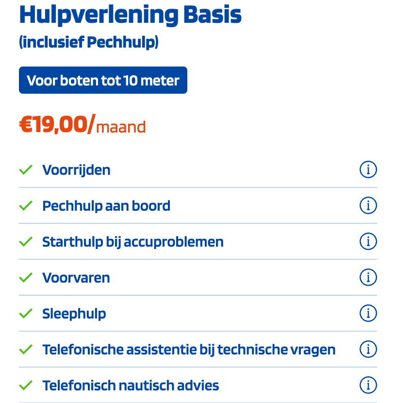 Hulpverlening Basis (inclusief Pechhulp)