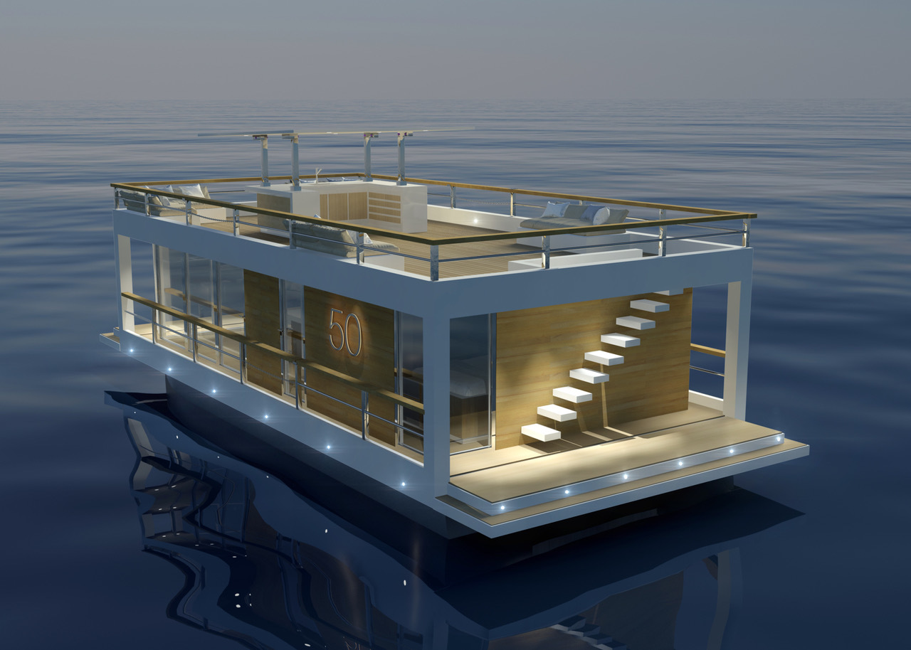 Houseboat The Yacht House 50 – Stalen woonboot 12m