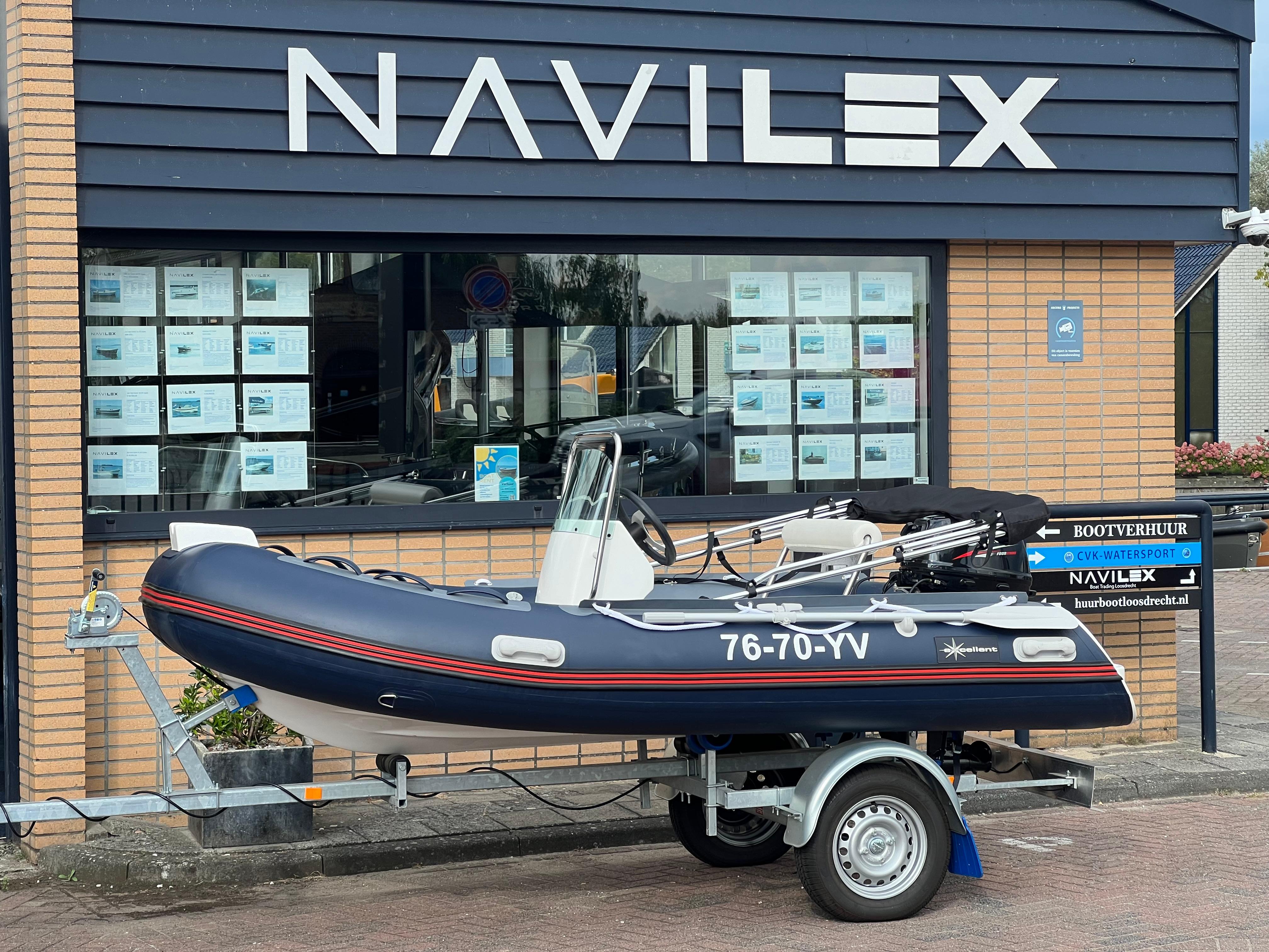 Excellent Rib 350 (2013) – compact vaarklaar met trailer