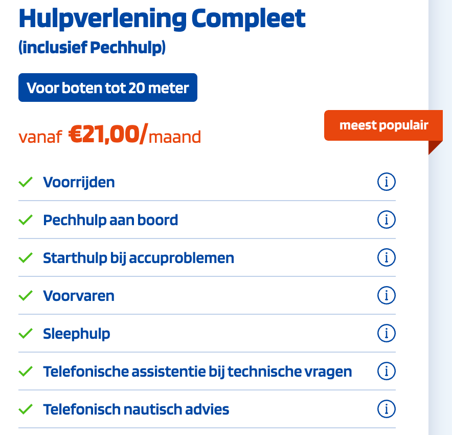 Hulpverlening Compleet (inclusief Pechhulp)