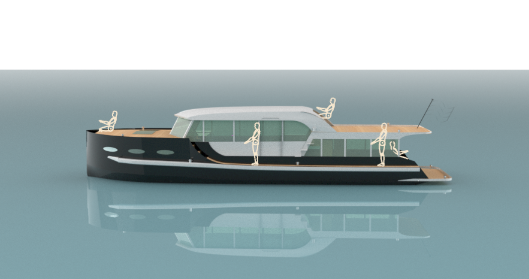Pure Boating Fifty – Woonboot met jachtuitstraling 14,95m - Foto 3