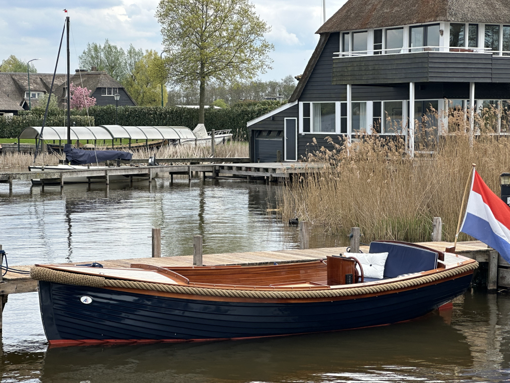 Akerboom Spiegelsloep 5.70 2002 – Mahonie & teak afwerking - Foto 11