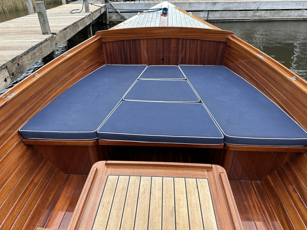 Akerboom Spiegelsloep 5.70 2002 – Mahonie & teak afwerking - Foto 16