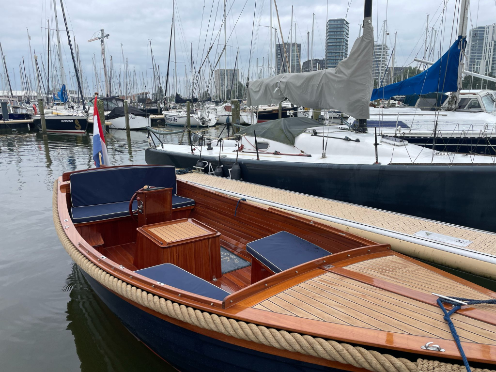 Akerboom Spiegelsloep 5.70 2002 – Mahonie & teak afwerking - Foto 3