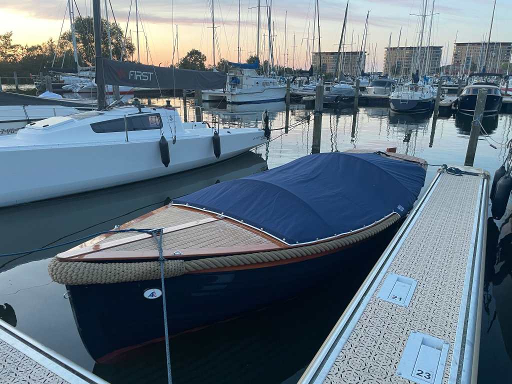 Akerboom Spiegelsloep 5.70 2002 – Mahonie & teak afwerking - Foto 25