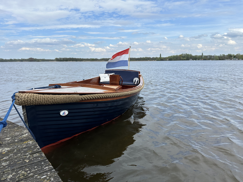 Akerboom Spiegelsloep 5.70 2002 – Mahonie & teak afwerking - Foto 28