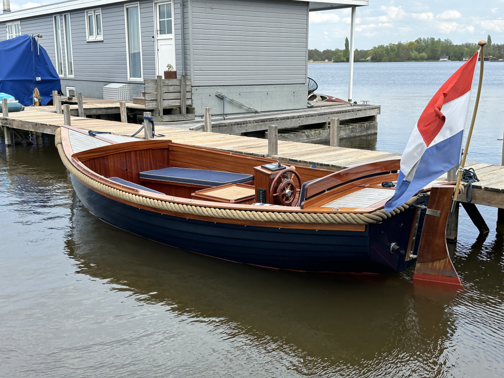 Akerboom Spiegelsloep 5.70 2002 – Mahonie & teak afwerking - Foto 9