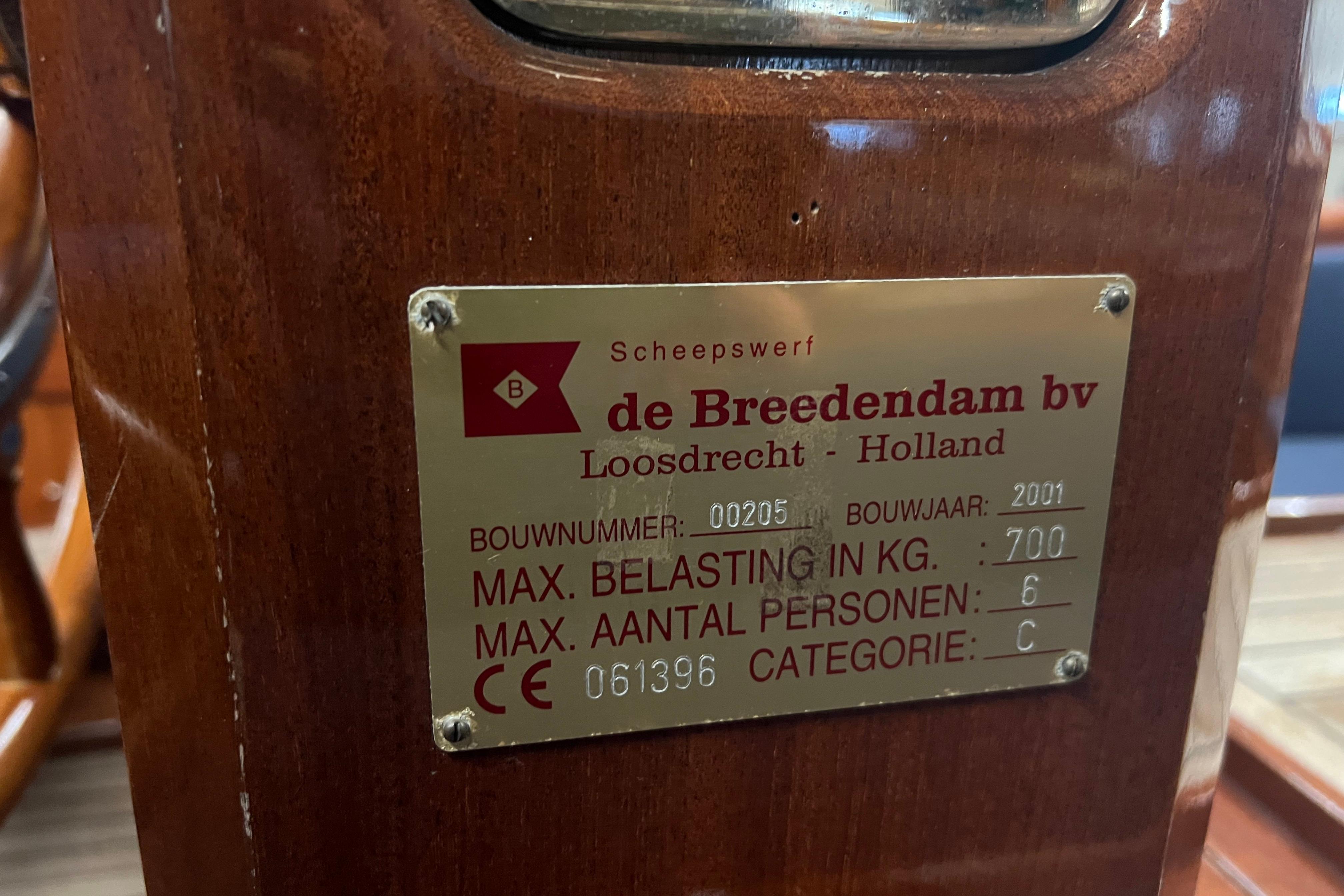Breedendam 700 Sloep 2000 – Klassieke 7m diesel sloep - Foto 16