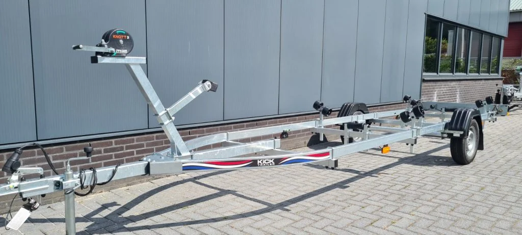KT750XL Kick Boottrailer voor boten 5.20-6.30m - 750KG - 100Km/u Duitsland, Ongeremd - Foto 2
