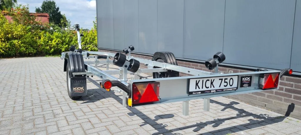 KT750XL Kick Boottrailer voor boten 5.20-6.30m - 750KG - 100Km/u Duitsland, Ongeremd - Foto 5