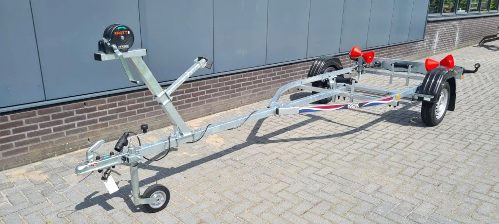 KT500r Kick trailer ongeremde Rubberboottrailer 4.3m met 100km/h Keuring - Foto 3
