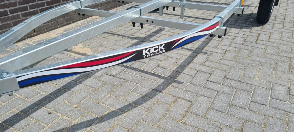 KT750r Kick trailer Rubberboottrailer - Ongeremd, 750 KG - Foto 3