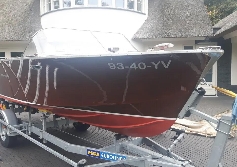 Pedrazzini Cavallino 570 1971 – houten speedboot met Volvo Penta - Foto 3