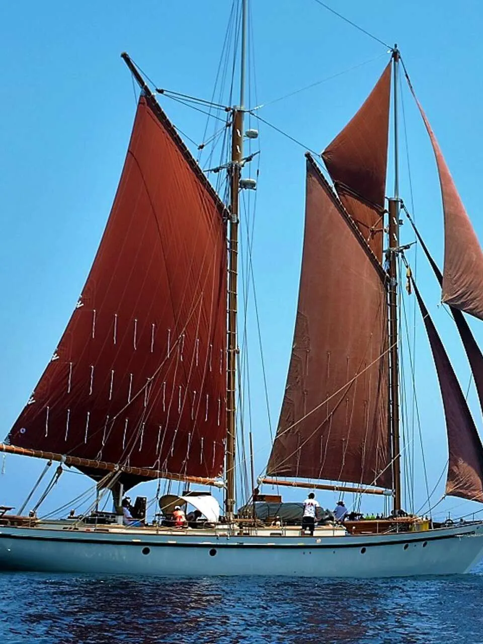 Schoener 30M 1990 – herbouwde stalen Hout Bay explorer - Foto 1
